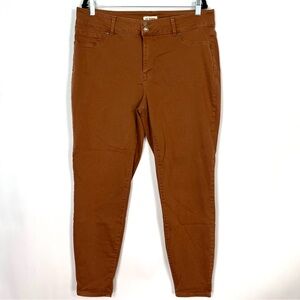 Maurice’s M Jeans Brown Skinny Ankle Pants Jeans Sz XL Good used condition